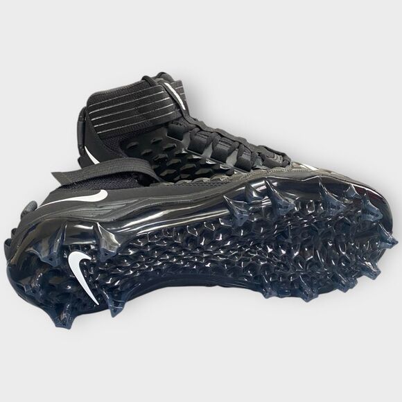 Nike Force Savage Pro 2 Black White Football Cleats AH4000-002 Mens size 10.5 - Picture 7 of 11